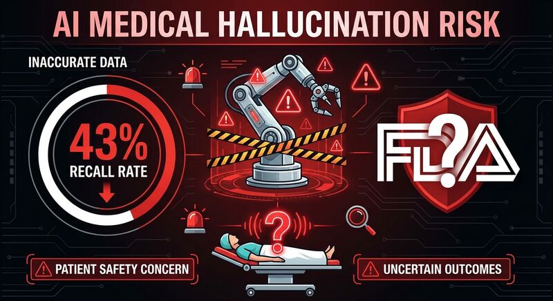 当AI手术机器人开始「幻觉」：43%召回率背后的医疗隐患