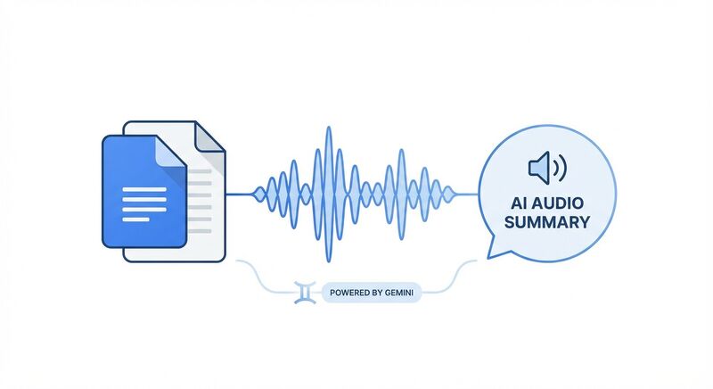 Google Docs AI音频摘要：当文档开始说话，知识工作者的耳朵正在接管大脑